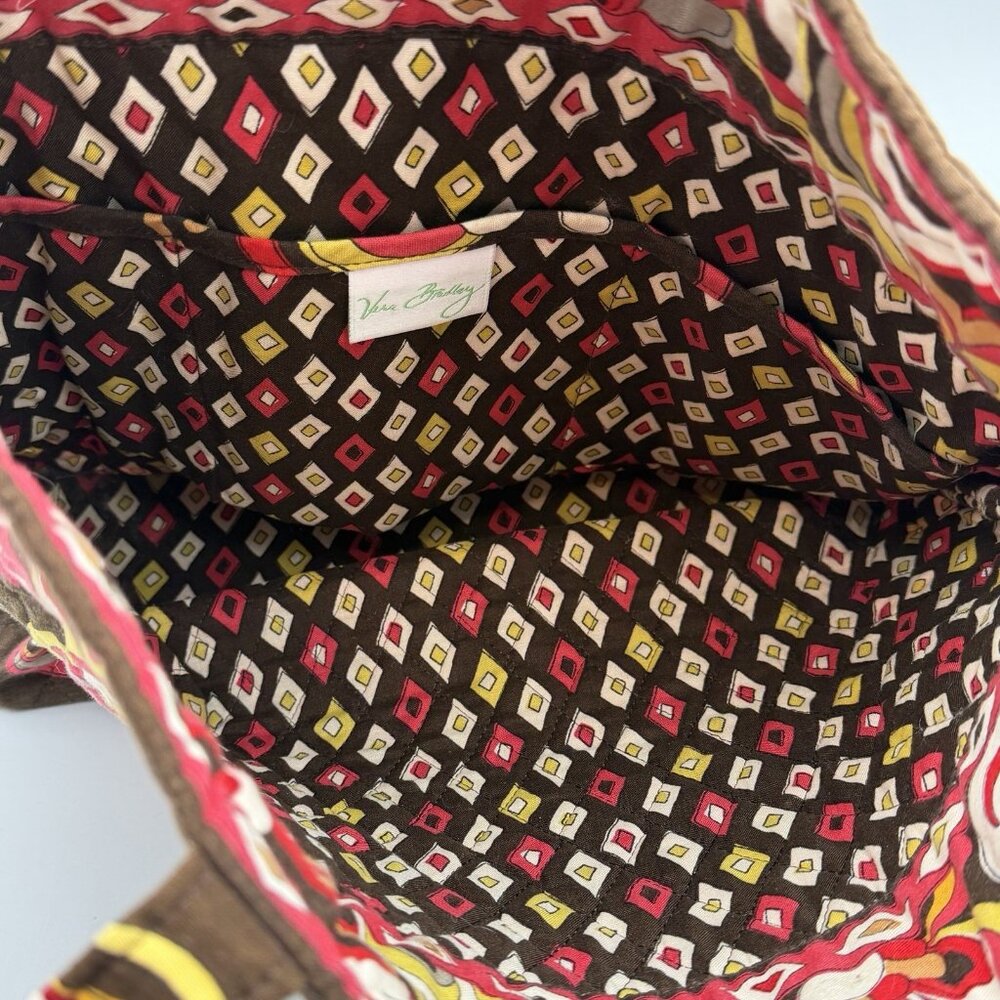 Vera Bradley Medium Tote Bag Handbag Puccini Pattern Purse 12"W x 12"H - Picture 9 of 10